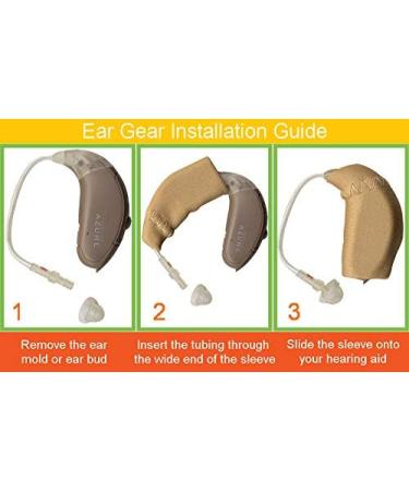 Buy Ear Gear Original Cordless Eyeglasses | Protect Hearing Aids from Dirt & Moisture | Fits 1.25 to 2 | Orange/Red International Shipping Available - Buy Online on GoSupps.com