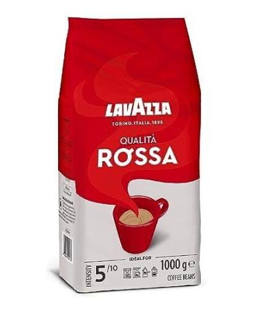 Lavazza Qualita Rossa Arabica And Robusta Medium Roast Coffee Beans Pack Of 1kg