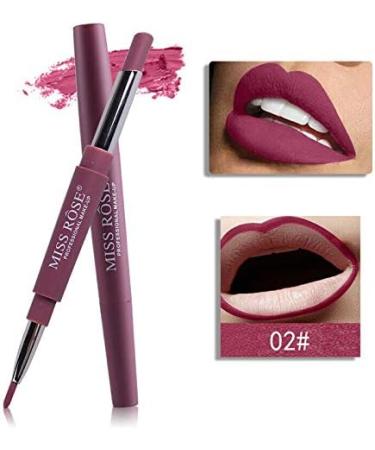 Miss Rose Long-lasting Lip Liner Matte Lip Pencil Waterproof Moisturizing Lipsticks Makeup Contour Cosmetics 02 Sweetgirl - Buy Online on GoSupps.com