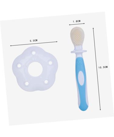 Goohochy Silicone Infant Training Toothbrush with Lid - Safe & Soft Children's Toothbrush for Effective Oral Care - Buy Online on GoSupps.com
