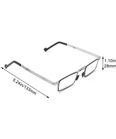 Limfer Portable Mini Blue Light Blocking Reading Glasses - Compact Folding UV Protection for Men & Women | Fashionable Jumping Hinge Design - Buy Online on GoSupps.com