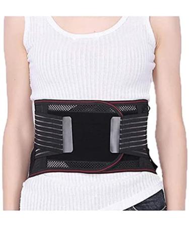Breathable belt for men and women pain relief stomach muscles abdominal pain relief of spinal violations prevention support for the lower black M