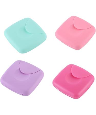 Kawehiop 4-Piece Tampon Storage Box - Durable Plastic Holder for Women | Organize and Simplify Your Bathroom - Buy Online on GoSupps.com