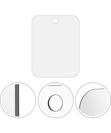 Zywuoy Anti-Fog Shower Mirror 2-Pack | Fitting-Free Acrylic Bathroom Mirror for Shaving & Makeup | 20 x 30 cm - Buy Online on GoSupps.com