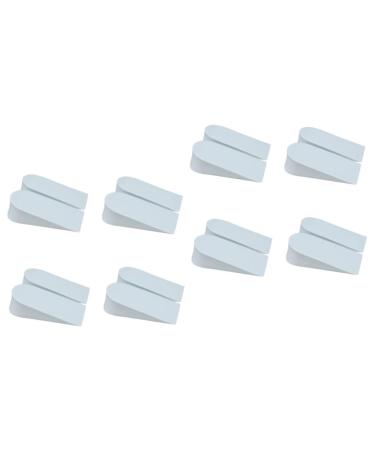 Gatuida 8 Pairs Invisible Inner Booster Pad Invisible Shoe Heel Cushion Shoe Inserts for Height Heel Lift Inserts Women Half Shoe Pad Insole Foam Student Heighten White Raise Pad