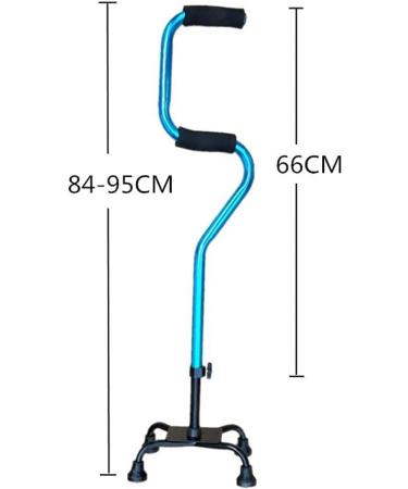 Crutches for Adults Four-Legged Aluminum Alloy Old Stainless Steel Telescopic Elderly Walker Height Adjustable Crutches Everything is fine Independence - Buy Online on GoSupps.com