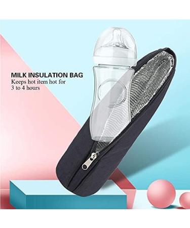 FTVOGUE Insulated Bottle Holder & Warmer Bag for Baby Feeding | Thermal Carrier for Water Bottles | Stroller Hanging | 3.15 x 3.15 x 9.45inch - Buy Online on GoSupps.com