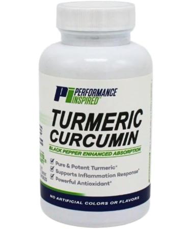 Performance Inspired Nutrition Turmeric Curcumin Capsules Joint Support & Antioxidant Enhanced Absorption 60 Count - Buy Online on GoSupps.com