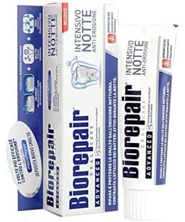 Biorepair Intensive Night Repair Toothpaste with Microrepair | 2.5 oz (75ml) Tube | Italian Import by Coswell S.P.A. - Buy Online on GoSupps.com