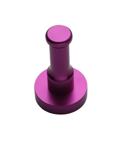 PRETYZOOM Towel Rack Clothes Hanger Black Robe Door Back Hanger Wall Hanger Hook up Space Aluminum Coat Hanger medium Purple