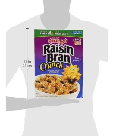 Kellogg's Raisin Bran Crunch Cereal - Original, 43.3 oz | Good Source of Fiber - Buy Online on GoSupps.com