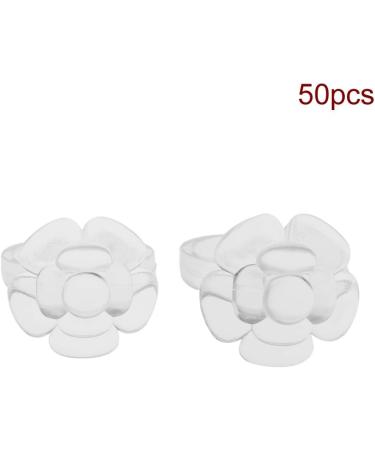  Sahgsa 50 Pcs Nail Chart Ring Flower Butterfly Design for Gel Manicure (Transparent Pink Model) - Buy Online on GoSupps.com