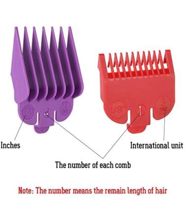 Premium Hair Limit Comb 8 Sizes Colored Limit Comb Hair Clipper Haircut Guide Attachment Comb barber replacement for Many Clippers Trimmers - Buy Online on GoSupps.com