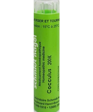 Cocculus 200K Homeopathy Medicine Schmidt-Nagel Canada (Homeodel) 90 pellets/granules