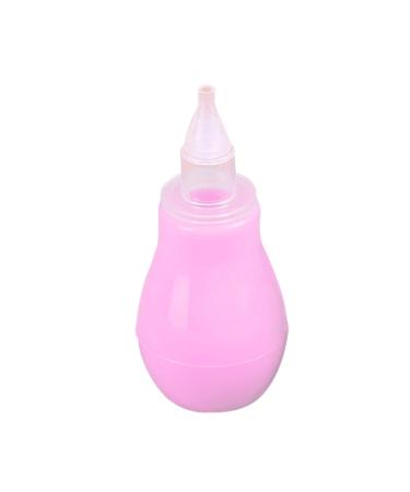 preliked Baby Safe Nasal Vacuum Aspirator Suction Nose Cleaner Mucus Runny Inhale (Pink) One Size Pink