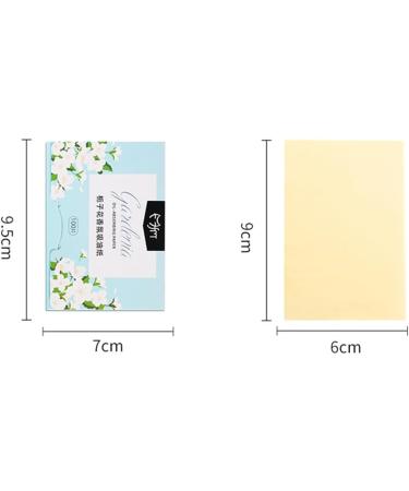 Oil Blotting Paper - 100 Sheets Natural Facial Tissue for Men, Women, and Students - Portable Oil Control with Natural Fragrance - Yellow - Buy Online on GoSupps.com