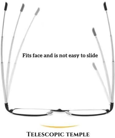 ZUKKY Retro Faltbare Lesebrille fr Mnner & Frauen Kompakte Kristalllinse Tragbare Lesegerte mit Verstellbarem Bgel AM29 Internationaler Versand verfgbar - Buy Online on GoSupps.com