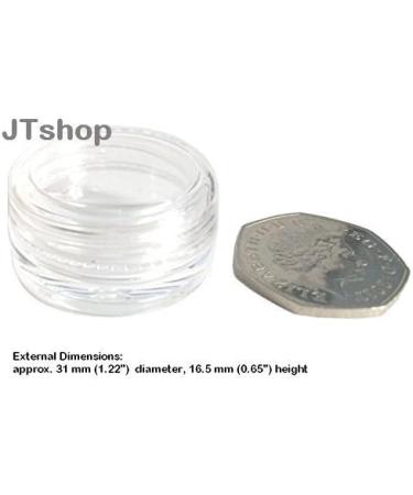 3mL CLEAR THICK WALL Empty SMALL PLASTIC JAR for Cosmetic/Craft/Travel/Lip Balm (6 Jars) - Buy Online on GoSupps.com