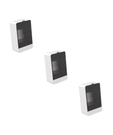 Ciieeo 3pcs Soap Box Containers with Lids Bar Soap Dish Soap Holder Soap Dishes for Bar Soap Travel Soap Container Soap Bar Holder Plastic White Soap Dish Holder Dust-proof