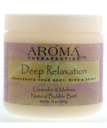 Aroma Therapeutics Deep Relaxation Natural Bubble Bath - Lavender & Melissa 14 oz
