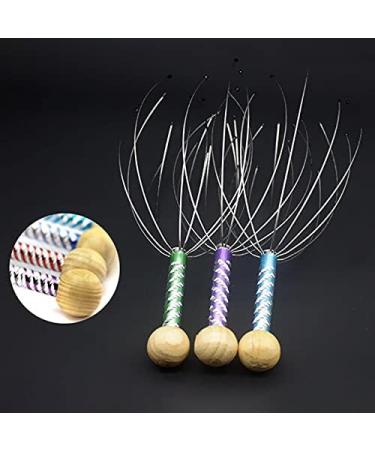 Greattangle-u Relaxing Head Massage Gripper | Engraved Steel Wire Scalp Massager for Stress Relief | International Shipping Available - Buy Online on GoSupps.com