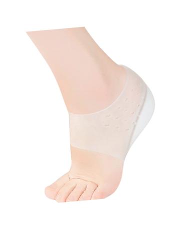 Didiseaon Heel Insole Cable Railing Kit Heel Cup Invisible Prevention Heel Lift for Hip Alignment Silicone Height Increase Insoles Heel Guard Travel Accessories Stealth White