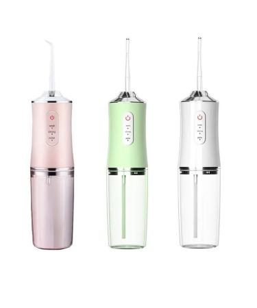 Irrigador Dental de agua inal mbrico port til con 4 puntas de chorro 3 modos de irrigador Oral recargable para dientes. Limpiador Bucal inalambrico. Cepillo automatico ROSA Pink
