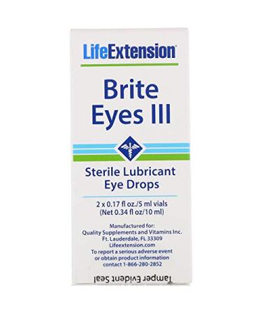 Life Extension Brite Eyes 2 Vials (5 Ml Each) Healthcare/Health Care 0.17 Fl Oz (Pack of 2)