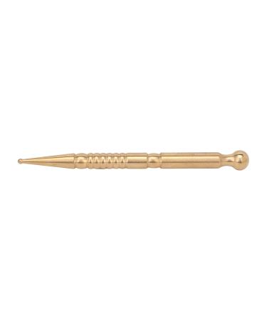 Brass Acupressure Staff - Facial & Body Relaxation Tool for Men & Women | Manual Acupuncture Pen & Deep Tissue Massage Device - Buy Online on GoSupps.com