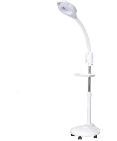 Professional Floor Lamp - 5 Wheel Rolling Base Reading Magnifier Light with Gooseneck - for Professional Tasks and Crafts - Full of Stars