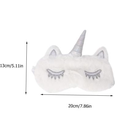 Beaupretty 6 Pcs Unicorn Eye Patch Plush Sleep Masks - Soft White Eye Masks for Restful Sleep - International Shipping Available - Buy Online on GoSupps.com