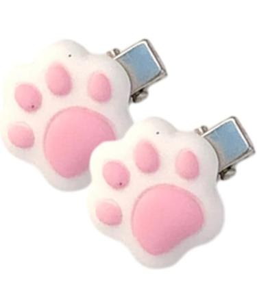 xbiez Chic Hair Clip Mini Cat Paw Shape Hairpin for Ponytail Bangs Dopamine Look Style Hairpins for Teenagers Children 1 pair - Buy Online on GoSupps.com