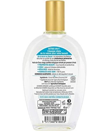 So Bio - Pure Organic Coconut Oil 50 ml - Pack of 3 - Buy Online on GoSupps.com