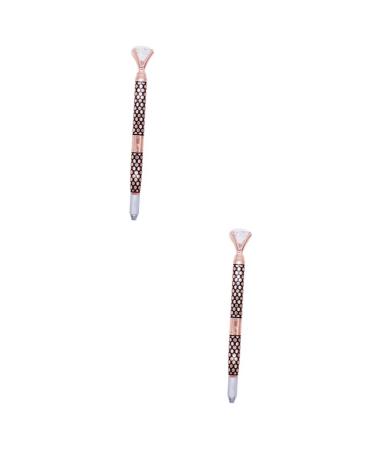 TOVINANNA 2pcs Embroidery Pen Eyebrow Pen Brow Pencil Eyebrow Kit Makeup Supply Crystal