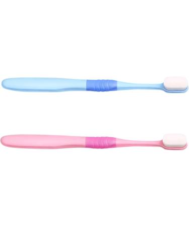 Gleavi 4-Piece Toothbrush Set - Thai Gift Idea for Travelers | Sky Blue & Pink Oral Care Tools for Post-Birth Cleaning - Buy Online on GoSupps.com