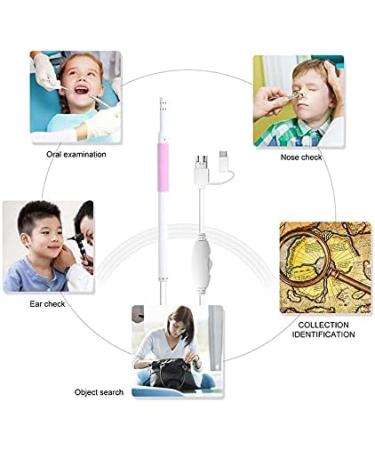 Marycan 5.5mm HD Ear Wax Removal Kit - Wireless Smart Phone Otoscope with WiFi Camera - 6 LED Lights - for Adults, Kids, Pets - Co Pink - Buy Online on GoSupps.com