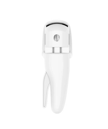Eyelash Heated Curler | 230mah Battery Intelligent Heating Eyelash Curler | Portable Lash Curling Tool 230mah Battery Heating Eyelash Curling Tool for Long Lasting Effect White