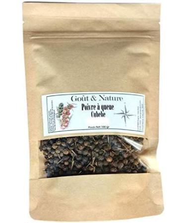Organic cubeb pepper, tailed pepper, pepper from organic farming, 100 gr resealable bag