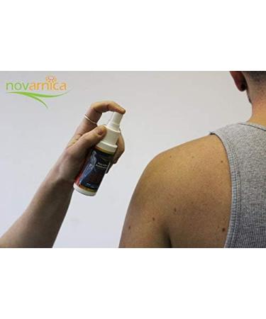 Novarnica Pain reliever spray made of natural ingredients arnica montana 65 Ml Instant relief for arthritis joint pain osteoarthritis sport injuries back pain muscle pain sprains strains and bruises - Buy Online on GoSupps.com