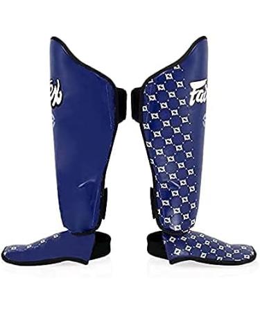 Fairtex SP5 Muay Thai Shin Guards | High-Quality Lightweight Protection for Men Women & Children | Durable Shin Pain Relief for Training & Sparring in Blue - Buy Online on GoSupps.com