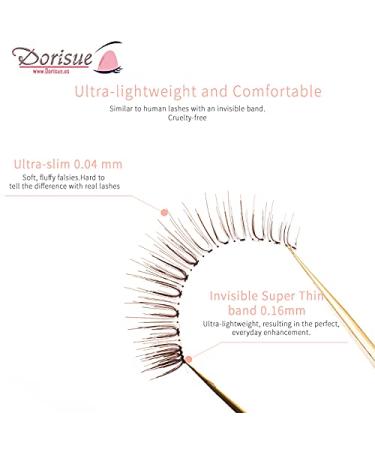 Natural 3D Brown False Eyelashes - Handmade Wispies | Light & Realistic Look | 4 Pairs Pack for Stunning Eye Makeup - Buy Online on GoSupps.com