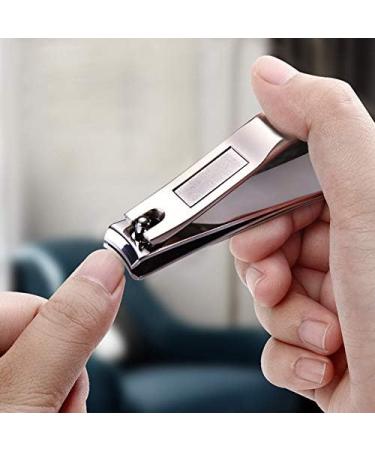 RIYAN Stainless Steel Portable Nail Clippers Adult Manicure Scissors with Embedded File Single Manicure Tool - Buy Online on GoSupps.com