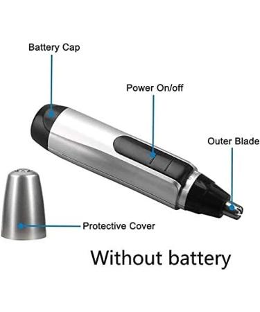 Portable Electric Nose and Ear Hair Trimmer for Men - IPX7 Waterproof Stainless Blades Energy-Saving & Silent - Buy Online on GoSupps.com