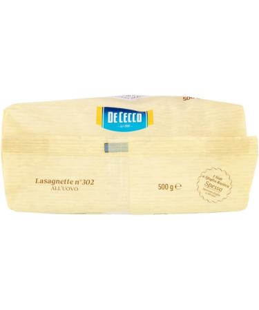  Italian Gourmet E.R. De Cecco All'uovo Lot de 10 lasagnettes avec uf n 302 500 g + polpa Italian Gourmet 500 g - Buy Online on GoSupps.com