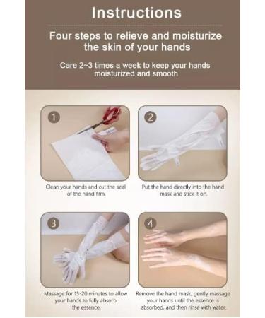 Extra Long Moisturizing Hand Mask Spa Gloves - Whitening & Nourishing 55cm - Vitamin E, Aloe Vera, Shea Butter - Exfoliating for Sensitive/Dry Skin - Buy Online on GoSupps.com