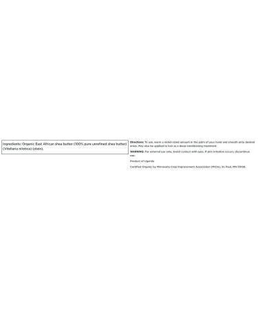 Swanson 100% Certified Organic East African Shea Butter 4 fl Oz - Solid Oil - Pack of 1 - Buy Online on GoSupps.com