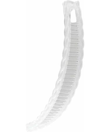 Wyttuubv Clincher Hair Clip - Ponytail Holder Clip | Classic Ponytail Banana Clip Fashion Fishtail Hair Clip for Thick Fine Curly Hair Transparent - Buy Online on GoSupps.com