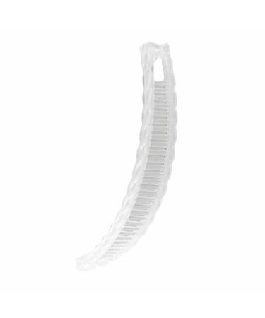 Banana Clincher Combs Ponytail Holder Clip Classic Ponytail Banana Clip Fashion Fishtail Hair Clip for Thick Fine Curly Hair Transparent