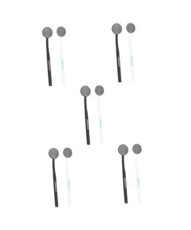 Gleavi 10 pieces household cleaner tongue scraping Schaber Cleaning agent Simple adult eliminator for care soft bad brushes with scrubbing silicone different colors x 5 pieces 18.5x3.5cmx5pcs