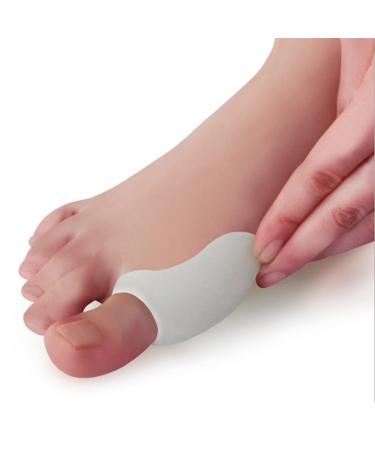 DEAVER Hallux Valgus Corrector Single Hole Silicone Gel Bunion Toe Separator - Hallux Valgus Corrector Big Separator/Straightener Unisex Foot Care B 1 pair